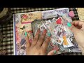 Asmr decorating my journal diary  Scrapbooking pink n floral flowers theme 🌸