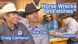 Craig Cameron, Chris Cox, Dale Brisby, and Bobby Kerr talk horse wrecks - Rodeo Time podcast 33