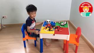 Lego 2in1 Construction Table Set โต๊ะเลโก้ พร้อมชุดตัวต่อ 1000 ชิ้น