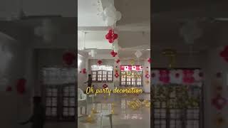 ok party decoration. #decoration. birthday decoration idea. balloon decoration kaise. home decoratio