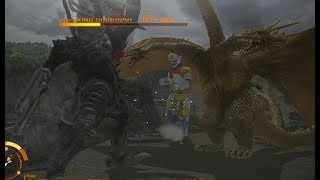 ガイガンVSキングギドラ＆ジェットジャガー　PS4「ゴジラ-GODZILLA-VS」