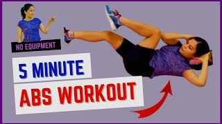 5 Min Core strengthening workout (NO EQUIPMENT) Fitness Program। Jasmine Yoga Life