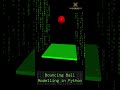 Python Bouncing Ball Animation Tutorial | Pygame Physics Demo #Python #Coding #Animation!