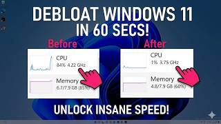How to DEBLOAT Windows 11 in 60 SECONDS!