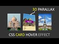 3D Parallax Card Hover Effect Using HTML - CSS - JQUERY