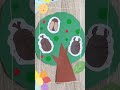 【子どもに大人気✨】夏のシール遊びアイデア🌳木に集まる虫さん🐞 保育製作 保育士 保育の引き出し 保育士のたまご 保育士あるある 画用紙 シール シール遊び 壁面製作