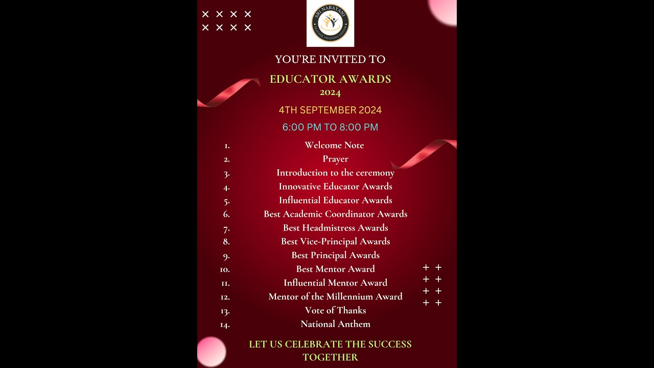 Educator Awards 2024 Youtube