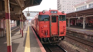 SUB(2023年03月上旬撮影)普通益田→山口キハ40 2072右側面／普通山口→新山口キハ47 101右側面