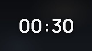 30 Second Timer ⏳ Calm Focus Countdown · 3 2 1 GO Start