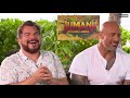 'Jumanji Welcome to the Jungle'  Unscripted  Dwayne Johnson, Kevin Hart, Jack Black, Karen Gillan