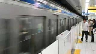 【駅撮り】東京メトロ 副都心線 開業初日 千川駅 急行 西武6000系 通過