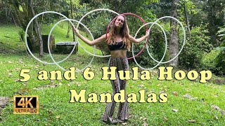 Make a Mandala with 5 or 6 Hula Hoops!