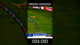 sohaib maqsood beautiful six to wahab riaz || pz vs Ms || #psl8 #shortvideo #cricket