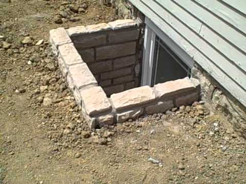 Custom Stone Egress Window Wells Custom Stone Egress Window Wells