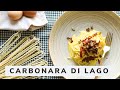 Carbonara di lago | Ricetta Gourmet con missoltini  | Chef Fabrizio Albini | Saporie