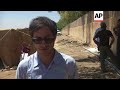 actor gael garcia bernal visits zaatari camp in jordan meets syrian refugees