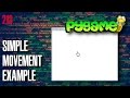 PYGAME Simple movement - Python game programming