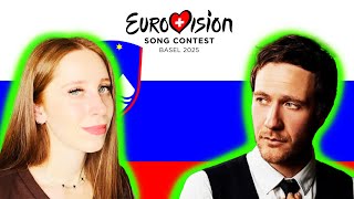 LET'S REACT TO SLOVENIA'S SONG FOR EUROVISION 2025 // KLEMEN \