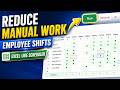 How to Reduce Manual Shift Scheduling Work with an Excel Like Scheduler