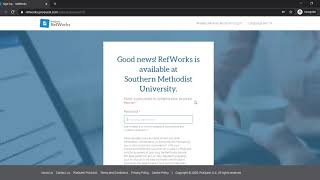 1 - Create a RefWorks account
