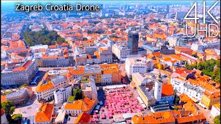 Zagreb Croatia 4K by Drone