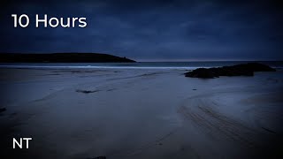 White Noise, Sea & Ocean Sounds for Relaxing | Gentle Waves & Light Rain Sounds for Sleeping