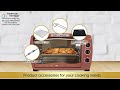 the american heritage 43l electric oven with rotisserie and convection function with ahot 6271