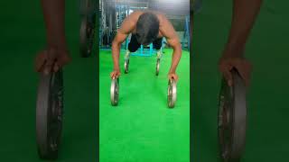 #10kg plate balance push ups challenge for you 🔥