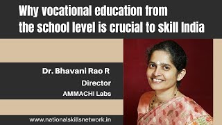 Why vocational education from school level is crucial to skill India?