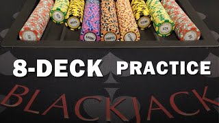 8-Deck Blackjack Practice - Count or just play Basic Strategy