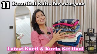 Latest Kurti \u0026 Kurta Set Haul l Everyday and Party Wear Kurta Sets l Dream Simple