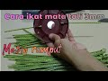 Cara ikat mata tali mesin rumput 3mm dengan menggunakan lighter.