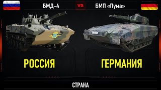 БМД-4 vs БМП "Пума". Сравнение современных боевых машин России и Германии