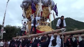 【皇太子神社秋季大祭（室本）】室本太鼓　差し上げ(H23)