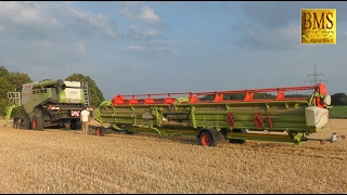 Umzug der Giganten - Mähdrescher John Deere 685i und Claas Lexion 780 Combine harvester Gigantic