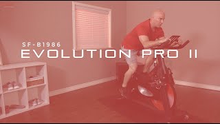 Evolution Pro II Magnetic Indoor Cycle Exercise Bike SF-B1986 | Sunny Health & Fitness