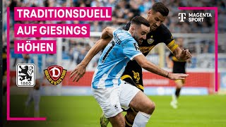 TSV 1860 München – SG Dynamo Dresden, Highlights mit Live-Kommentar | 3. Liga | MAGENTA SPORT
