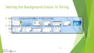 Turing 2.5 - Setting Fonts and Backgrounds in Turing