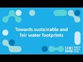 Towards sustainable and fair water footprints