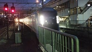 [サービスMHあり！]E353系 S10?編成 特急かいじ40号新宿行がMHを鳴らしながら日野駅2番線を通過するシーン