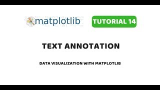 Matplotlib Tutorial 14 | Text Annotations