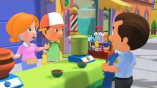 Handy Manny helps Kelly make some chilli