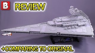 UCS Imperial Star Destroyer LEGO Set 75252 Full Review! + Comparison to Original