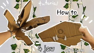 Tutorial | How to do 4 jaw dragon. :3 Full video #tutorial #paperdragon
