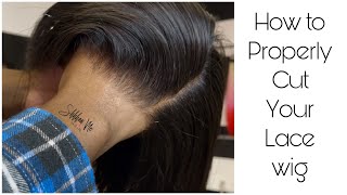 How to properly cut your lace wig