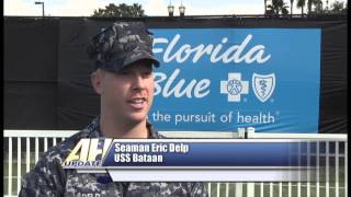 USS Bataan Sailors Attend Jacksonville Jaguars Practice During the Cities' Week of Valor