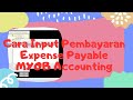 Cara input transaksi pembayaran utang biaya (Expense Payable) pada MYOB accounting