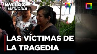 Willax Mediodía - FEB 24 - LAS VÍCTIMAS DE LA TRAGEDIA DEL REAL PLAZA | Willax