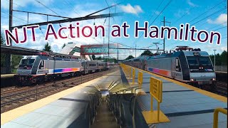 New Jersey Transit - Action at Hamilton train station NJ