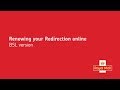 Renewing your Redirection online (British Sign Language version)